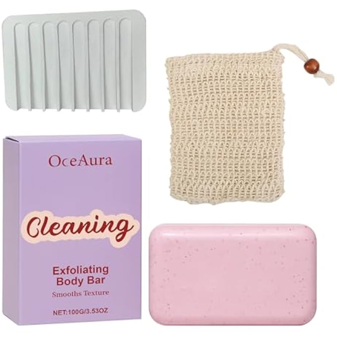 Che Boho NATURAL EXFOLIATING CLEANSING SOAP BAR FACE | BODY GENTLE EXFOLIATING BAR SOAP FOR ALL SKIN TYPES - Image 1